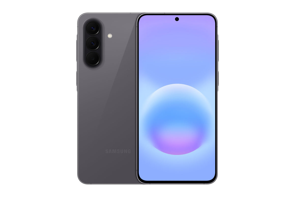 samsung a57, front back, gray color