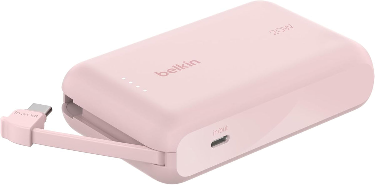 Belkin Power Bank 20W 10,000mAh With Integrated Cable