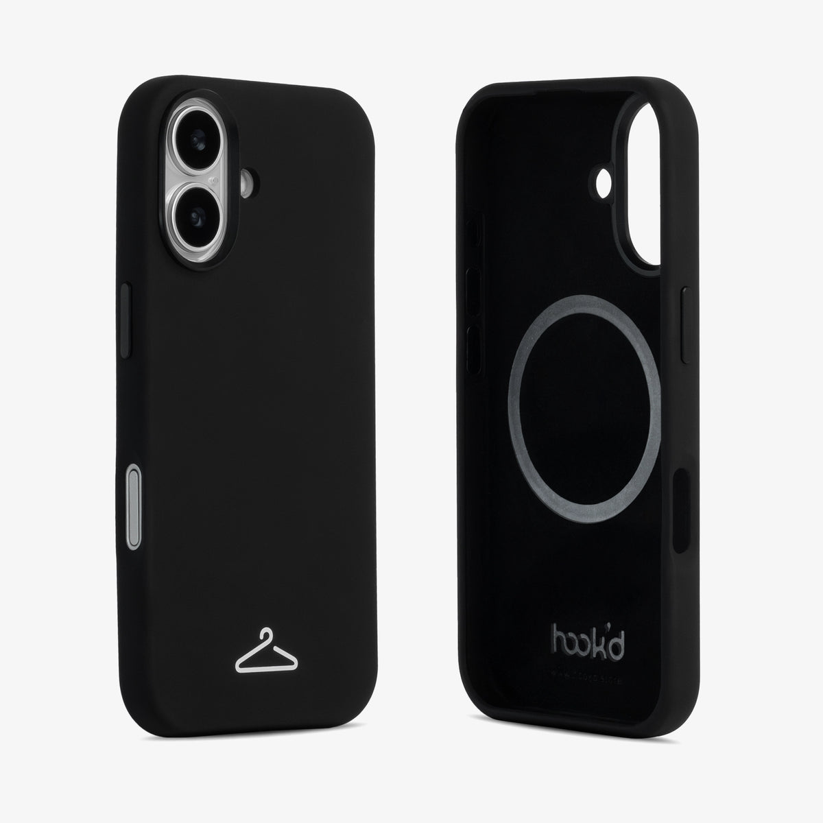 Hook’d iPhone 17 MagSafe Silicone Case - Midnight Black
