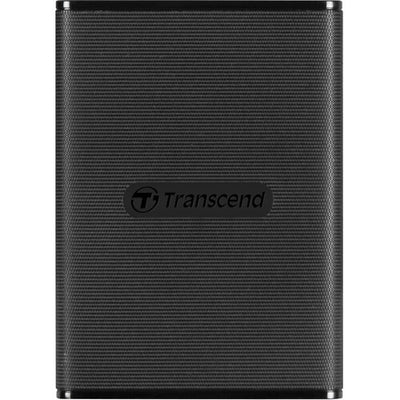 Transcend SSD external black color front view