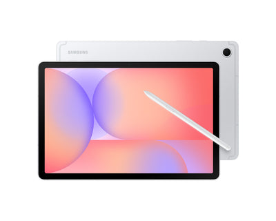 samsung tab s10 lite, front back, silver color