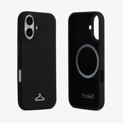 Hook’d iPhone 17 MagSafe Silicone Case - Midnight Black