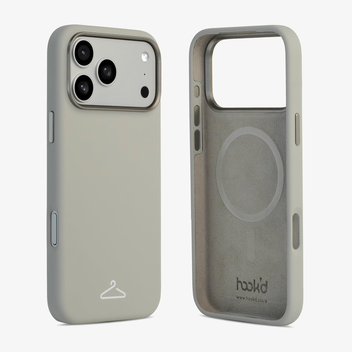 Hook’d iPhone 17 Pro Max Magsafe Silicone Case - Cool Gray