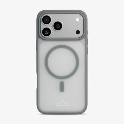 Hook’d iPhone 17 Pro Max MagSafe Halo Case - Cool Grey