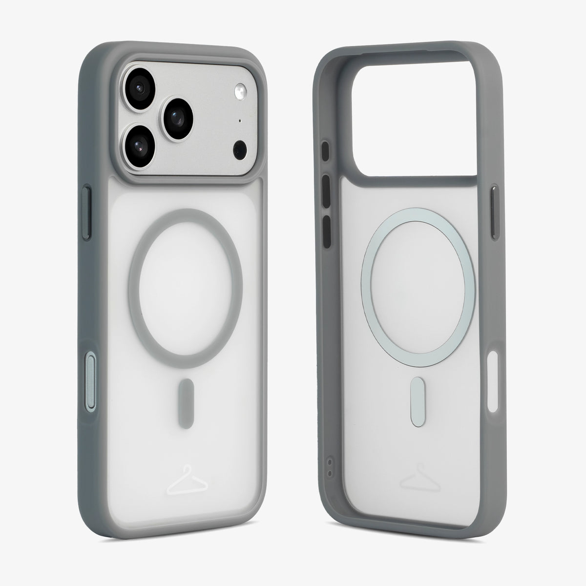 Hook’d iPhone 17 Pro Max MagSafe Halo Case - Cool Grey