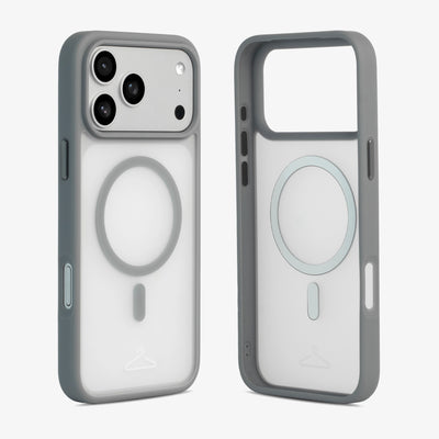 Hook’d iPhone 17 Pro Max MagSafe Halo Case - Cool Grey