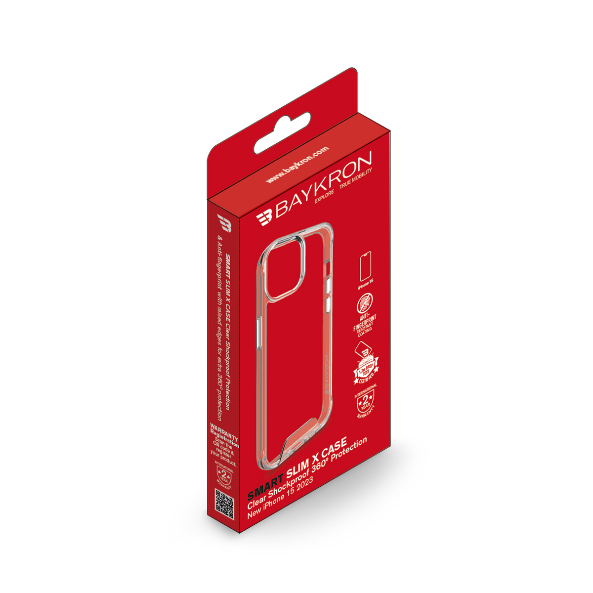 Baykron Smart Slim iPhone 15 Case
