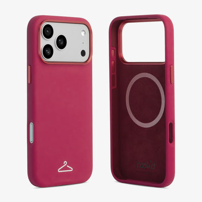 Hook’d iPhone 17 Pro Max Silicone Magsafe Case - Bloom Red