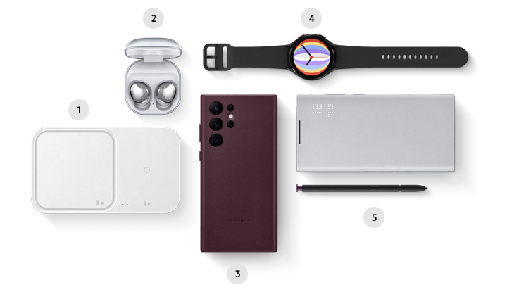 Get more out of your Galaxy S22 Ultra with Samsung's Wearables, the S Pen and other accessories.